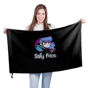 Флаг 3D с принтом Sally Face (15) в Новосибирске, 100% полиэстер | плотность ткани — 95 г/м2, размер — 67 х 109 см. Принт наносится с одной стороны | face | fisher | larry johnson | mask | sally | sally face | sally fisher | демоны | духи | маска | призраки | салли | салли фейс | салли фишер | фейс