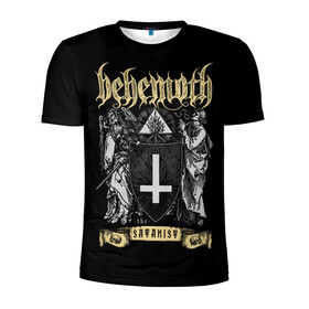 Мужская футболка 3D спортивная с принтом Behemoth в Новосибирске, 100% полиэстер с улучшенными характеристиками | приталенный силуэт, круглая горловина, широкие плечи, сужается к линии бедра | behemoth | black metal | death metal | inferno | nergal | orion | seth | блэк метал | группы | дэт метал | метал | музыка | рок