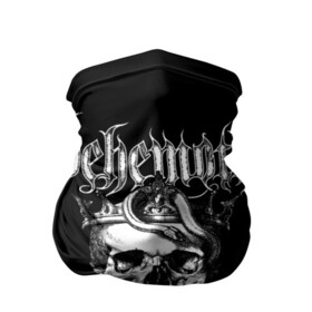 Бандана-труба 3D с принтом Behemoth в Новосибирске, 100% полиэстер, ткань с особыми свойствами — Activecool | плотность 150‒180 г/м2; хорошо тянется, но сохраняет форму | behemoth | black metal | death metal | inferno | nergal | orion | seth | блэк метал | группы | дэт метал | метал | музыка | рок