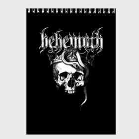 Скетчбук с принтом Behemoth в Новосибирске, 100% бумага
 | 48 листов, плотность листов — 100 г/м2, плотность картонной обложки — 250 г/м2. Листы скреплены сверху удобной пружинной спиралью | behemoth | black metal | death metal | inferno | nergal | orion | seth | блэк метал | группы | дэт метал | метал | музыка | рок