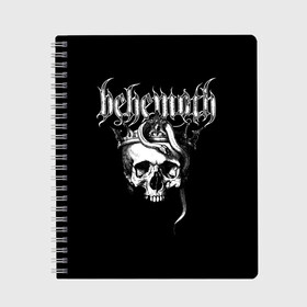 Тетрадь с принтом Behemoth в Новосибирске, 100% бумага | 48 листов, плотность листов — 60 г/м2, плотность картонной обложки — 250 г/м2. Листы скреплены сбоку удобной пружинной спиралью. Уголки страниц и обложки скругленные. Цвет линий — светло-серый
 | behemoth | black metal | death metal | inferno | nergal | orion | seth | блэк метал | группы | дэт метал | метал | музыка | рок