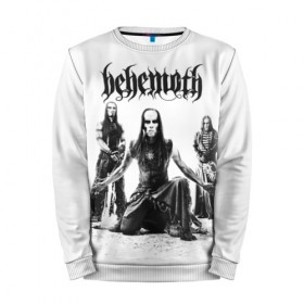 Мужской свитшот 3D с принтом Behemoth в Новосибирске, 100% полиэстер с мягким внутренним слоем | круглый вырез горловины, мягкая резинка на манжетах и поясе, свободная посадка по фигуре | behemoth | black metal | death metal | inferno | nergal | orion | seth | блэк метал | группы | дэт метал | метал | музыка | рок