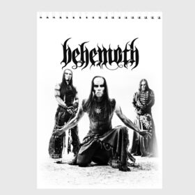 Скетчбук с принтом Behemoth в Новосибирске, 100% бумага
 | 48 листов, плотность листов — 100 г/м2, плотность картонной обложки — 250 г/м2. Листы скреплены сверху удобной пружинной спиралью | behemoth | black metal | death metal | inferno | nergal | orion | seth | блэк метал | группы | дэт метал | метал | музыка | рок