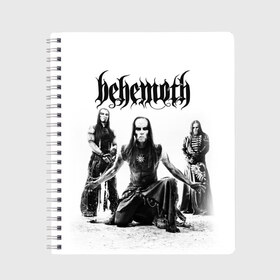 Тетрадь с принтом Behemoth в Новосибирске, 100% бумага | 48 листов, плотность листов — 60 г/м2, плотность картонной обложки — 250 г/м2. Листы скреплены сбоку удобной пружинной спиралью. Уголки страниц и обложки скругленные. Цвет линий — светло-серый
 | behemoth | black metal | death metal | inferno | nergal | orion | seth | блэк метал | группы | дэт метал | метал | музыка | рок