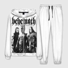 Мужской костюм 3D с принтом Behemoth в Новосибирске, 100% полиэстер | Манжеты и пояс оформлены тканевой резинкой, двухслойный капюшон со шнурком для регулировки, карманы спереди | behemoth | black metal | death metal | inferno | nergal | orion | seth | блэк метал | группы | дэт метал | метал | музыка | рок