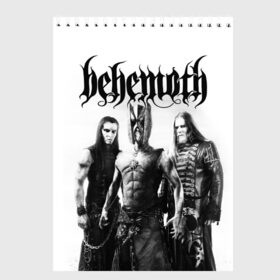 Скетчбук с принтом Behemoth в Новосибирске, 100% бумага
 | 48 листов, плотность листов — 100 г/м2, плотность картонной обложки — 250 г/м2. Листы скреплены сверху удобной пружинной спиралью | behemoth | black metal | death metal | inferno | nergal | orion | seth | блэк метал | группы | дэт метал | метал | музыка | рок