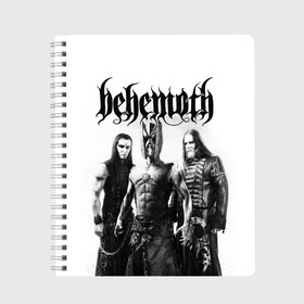 Тетрадь с принтом Behemoth в Новосибирске, 100% бумага | 48 листов, плотность листов — 60 г/м2, плотность картонной обложки — 250 г/м2. Листы скреплены сбоку удобной пружинной спиралью. Уголки страниц и обложки скругленные. Цвет линий — светло-серый
 | behemoth | black metal | death metal | inferno | nergal | orion | seth | блэк метал | группы | дэт метал | метал | музыка | рок