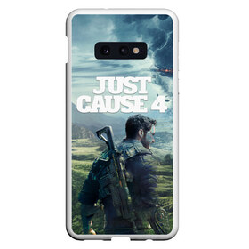 Чехол для Samsung S10E с принтом Just Cause 4 в Новосибирске, Силикон | Область печати: задняя сторона чехла, без боковых панелей | 2019 | fight | jc4 | just cause | mix fight | shot | автомат | агент | битва | боевик | бой | взрыв | выстрел | джаст каус | драка | игра | игровая | компьютерная | миссия | оружие | симулятор | спецназ | турнир | экшен