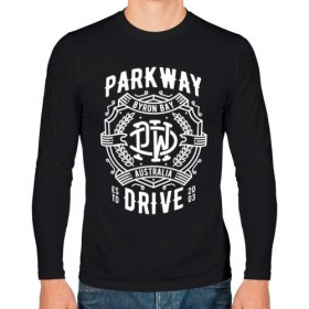 Мужской лонгслив хлопок с принтом Parkway Drive в Новосибирске, 100% хлопок |  | Тематика изображения на принте: 