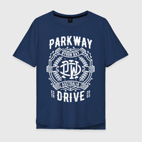 Мужская футболка хлопок Oversize с принтом Parkway Drive в Новосибирске, 100% хлопок | свободный крой, круглый ворот, “спинка” длиннее передней части | Тематика изображения на принте: 