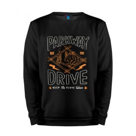 Мужской свитшот хлопок с принтом Parkway Drive в Новосибирске, 100% хлопок |  | Тематика изображения на принте: atlas | ire | parkway drive | pd | группы | метал | музыка | рок | хеви метал