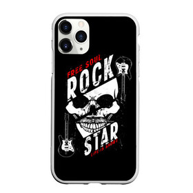 Чехол для iPhone 11 Pro Max матовый с принтом Free soul rock star life is s в Новосибирске, Силикон |  | Тематика изображения на принте: free soul | hard | heavy | life | mus | music | rock | rock star | short | skull | гитары | графика | душа | жесткий | жизнь | инструменты | коротка | музыка | музыкальные | надпись | рисунок | рок | рок звезда | свободная | символ