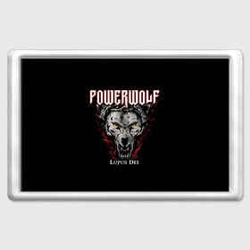 Магнит 45*70 с принтом Powerwolf в Новосибирске, Пластик | Размер: 78*52 мм; Размер печати: 70*45 | Тематика изображения на принте: heavy metal | metal | powerwolf | группы | метал | музыка | пауэр метал | рок | хеви метал