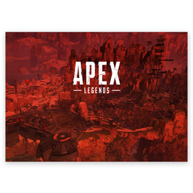 Поздравительная открытка с принтом APEX LEGENDS в Новосибирске, 100% бумага | плотность бумаги 280 г/м2, матовая, на обратной стороне линовка и место для марки
 | apex | apexlegends | battle | fall | legends | online | robot | royale | titan | titanfall | апекс | битва | игра | игры | королевская | легенд | легендс | легенды | лого | меха | мехи | онлайн | роботы | символ | титанфол | шутер