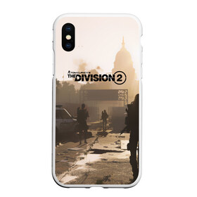 Чехол для iPhone XS Max матовый с принтом Tom Clancys The Division в Новосибирске, Силикон | Область печати: задняя сторона чехла, без боковых панелей | division | the division | the division 2 | tom clancys the division 2 | агенты | бандиты | белый дом | вашингтон | война | разруха | солдаты | турель