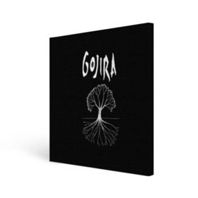 Холст квадратный с принтом Gojira в Новосибирске, 100% ПВХ |  | death metal | from mars to sirius | gojira | magmа | terra incognita | the link | the way of all flesh | годжира | грув метал | группы | дэт метал | метал | музыка | рок