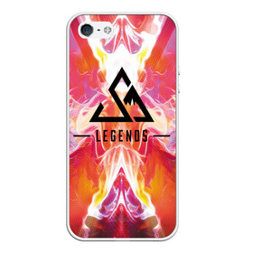 Чехол для iPhone 5/5S матовый с принтом Legends Apex в Новосибирске, Силикон | Область печати: задняя сторона чехла, без боковых панелей | apex | battle royale | legends | titanfall | апекс | легенды | тайтанфол | титанфол