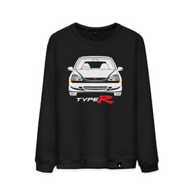 Мужской свитшот хлопок с принтом Honda Civic Type R EP в Новосибирске, 100% хлопок |  | civic type r ep | honda | honda civic | honda civic type r ep | type r ep