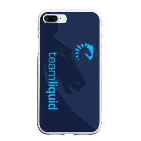 Чехол для iPhone 7Plus/8 Plus матовый с принтом TEAM LIQUID в Новосибирске, Силикон | Область печати: задняя сторона чехла, без боковых панелей | Тематика изображения на принте: 2019 | blue | cybersport | esport | liquid | logo | pro league | team | team liquid | киберспорт | логотип | тим ликвид | фирменные цвета