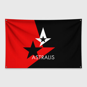 Флаг-баннер с принтом ASTRALIS в Новосибирске, 100% полиэстер | размер 67 х 109 см, плотность ткани — 95 г/м2; по краям флага есть четыре люверса для крепления | action | astralis | awp | counter strike | cs go | cs go global offensive | cybersport | faze clan | game | gamer | hyper beast | shooter | skin | team liquid | киберспорт | оружие | скины