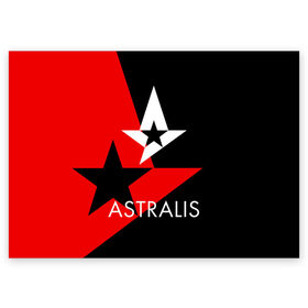 Поздравительная открытка с принтом ASTRALIS в Новосибирске, 100% бумага | плотность бумаги 280 г/м2, матовая, на обратной стороне линовка и место для марки
 | action | astralis | awp | counter strike | cs go | cs go global offensive | cybersport | faze clan | game | gamer | hyper beast | shooter | skin | team liquid | киберспорт | оружие | скины