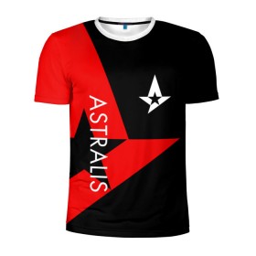 Мужская футболка 3D спортивная с принтом ASTRALIS в Новосибирске, 100% полиэстер с улучшенными характеристиками | приталенный силуэт, круглая горловина, широкие плечи, сужается к линии бедра | Тематика изображения на принте: action | astralis | awp | counter strike | cs go | cs go global offensive | cybersport | faze clan | game | gamer | hyper beast | shooter | skin | team liquid | киберспорт | оружие | скины