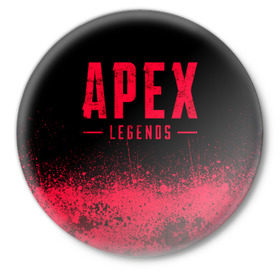 Значок с принтом APEX LEGENDS (Titanfall) в Новосибирске,  металл | круглая форма, металлическая застежка в виде булавки | apex | apex legends | apex legends battle royal | battle royal | legends | titanfall