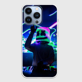 Чехол для iPhone 13 Pro с принтом Marshmello в Новосибирске,  |  | Тематика изображения на принте: marshmello | диджей | клуб | клубная музыка | маршмеллоу | маршмэлло | маршмэллоу | музыка | электронная