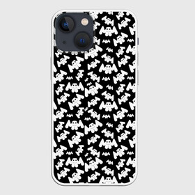 Чехол для iPhone 13 mini с принтом MARSHMELLO в Новосибирске,  |  | black and white | christopher comstock | dj | marshmello | music | диджей | клубная музыка | клубняк | крис комсток | логотип | маршмэллоу | музыка | черно белый