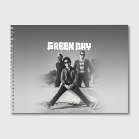 Альбом для рисования с принтом Green Day в Новосибирске, 100% бумага
 | матовая бумага, плотность 200 мг. | Тематика изображения на принте: green day | greenday | punk | rock | грин дэй | группы | музыка | панк | рок