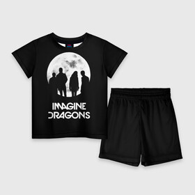 Детский костюм с шортами 3D с принтом Imagine Dragons в Новосибирске,  |  | believer | evolve | imagine dragons | night visions | radioactive | rock | группы | имейджин драгонс | инди | музыка | рок