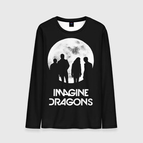 Мужской лонгслив 3D с принтом Imagine Dragons в Новосибирске, 100% полиэстер | длинные рукава, круглый вырез горловины, полуприлегающий силуэт | Тематика изображения на принте: believer | evolve | imagine dragons | night visions | radioactive | rock | группы | имейджин драгонс | инди | музыка | рок