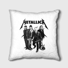 Подушка 3D с принтом Metallica в Новосибирске, наволочка – 100% полиэстер, наполнитель – холлофайбер (легкий наполнитель, не вызывает аллергию). | состоит из подушки и наволочки. Наволочка на молнии, легко снимается для стирки | heavy metal | metal | metallica | группы | метал | металлика | музыка | рок | трэш метал | хєви метал