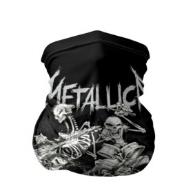 Бандана-труба 3D с принтом Metallica в Новосибирске, 100% полиэстер, ткань с особыми свойствами — Activecool | плотность 150‒180 г/м2; хорошо тянется, но сохраняет форму | heavy metal | metal | metallica | группы | метал | металлика | музыка | рок | трэш метал | хєви метал