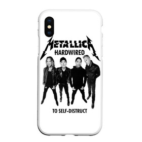 Чехол для iPhone XS Max матовый с принтом Metallica в Новосибирске, Силикон | Область печати: задняя сторона чехла, без боковых панелей | heavy metal | metal | metallica | группы | метал | металлика | музыка | рок | трэш метал | хєви метал