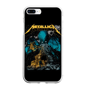 Чехол для iPhone 7Plus/8 Plus матовый с принтом Metallica в Новосибирске, Силикон | Область печати: задняя сторона чехла, без боковых панелей | heavy metal | metal | metallica | группы | метал | металлика | музыка | рок | трэш метал | хєви метал