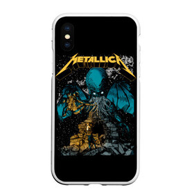 Чехол для iPhone XS Max матовый с принтом Metallica в Новосибирске, Силикон | Область печати: задняя сторона чехла, без боковых панелей | heavy metal | metal | metallica | группы | метал | металлика | музыка | рок | трэш метал | хєви метал