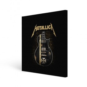 Холст квадратный с принтом Metallica в Новосибирске, 100% ПВХ |  | heavy metal | metal | metallica | группы | метал | металлика | музыка | рок | трэш метал | хєви метал