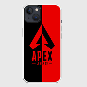 Чехол для iPhone 13 с принтом APEX LEGENDS RED в Новосибирске,  |  | apex | legend | legends | titanfall | апекс | арех | бангалор | бладхаунд | верхушки | гибралтар | каустик | лайфлайн | легенда | легенды | ледженд | леджендс | мираж | орех | рэйф | титанфол