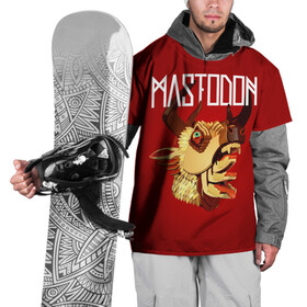 Накидка на куртку 3D с принтом Mastodon в Новосибирске, 100% полиэстер |  | leviathan | mastodon | metal | sludge metal | stoner | грув метал | группы | мастодон | метал | музыка | рок