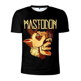 Мужская футболка 3D спортивная с принтом Mastodon в Новосибирске, 100% полиэстер с улучшенными характеристиками | приталенный силуэт, круглая горловина, широкие плечи, сужается к линии бедра | leviathan | mastodon | metal | sludge metal | stoner | грув метал | группы | мастодон | метал | музыка | рок