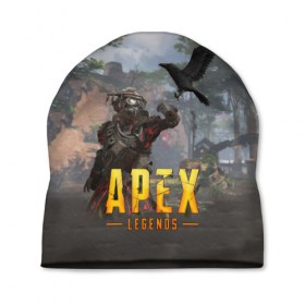 Шапка 3D с принтом APEX LEGENDS в Новосибирске, 100% полиэстер | универсальный размер, печать по всей поверхности изделия | apex | apex legends | апекс | апекс легенд | апекс легендс | бой | игра | компьютерная игра | королевская битва | лучшее | онлайн игра | популярное | хит | шутер