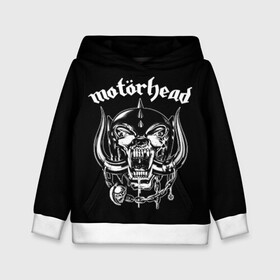 Детская толстовка 3D с принтом Motorhead в Новосибирске, 100% полиэстер | двухслойный капюшон со шнурком для регулировки, мягкие манжеты на рукавах и по низу толстовки, спереди карман-кенгуру с мягким внутренним слоем | motorhead | группы | лемми килмистер | метал | музыка | рок | хард рок | хеви метал