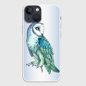 Чехол для iPhone 13 mini с принтом сова в Новосибирске,  |  | owl | ночь | птица | сова | филин