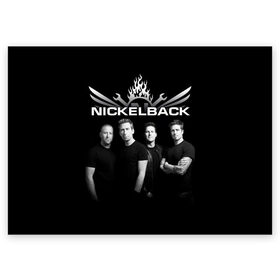 Поздравительная открытка с принтом Nickelback в Новосибирске, 100% бумага | плотность бумаги 280 г/м2, матовая, на обратной стороне линовка и место для марки
 | dark horse | feed the machine | nickelback | no fixed adress | группы | метал | музыка | никлбэк | рок | хард рок | чед крюгер