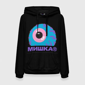 Женская толстовка 3D с принтом Mishka NYC в Новосибирске, 100% полиэстер  | двухслойный капюшон со шнурком для регулировки, мягкие манжеты на рукавах и по низу толстовки, спереди карман-кенгуру с мягким внутренним слоем. | Тематика изображения на принте: addict | keep watch | mishka | mishkanyc | nyc | ski patrol crewneck | tessa violet | бренд | мишка | стритвер | тесса виолет | уличная мода | урбан стаил