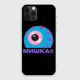 Чехол для iPhone 12 Pro с принтом Mishka NYC в Новосибирске, силикон | область печати: задняя сторона чехла, без боковых панелей | Тематика изображения на принте: addict | keep watch | mishka | mishkanyc | nyc | ski patrol crewneck | tessa violet | бренд | мишка | стритвер | тесса виолет | уличная мода | урбан стаил