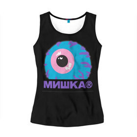 Женская майка 3D с принтом Mishka NYC в Новосибирске, 100% полиэстер | круглая горловина, прямой силуэт, длина до линии бедра | addict | keep watch | mishka | mishkanyc | nyc | ski patrol crewneck | tessa violet | бренд | мишка | стритвер | тесса виолет | уличная мода | урбан стаил