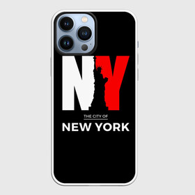 Чехол для iPhone 13 Pro Max с принтом New York City в Новосибирске,  |  | america | city | large | liberty | new york | sculpture | statue | symbol | usa | америка | большие | буквы | город | графика | жизни | иллюстрация | искусство | мода | нью йорк | рисунок | свободы | силуэт | символ | скульптура | статуя