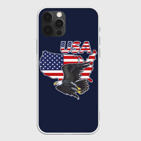 Чехол для iPhone 12 Pro Max с принтом USA в Новосибирске, Силикон |  | america | bald | bir | eagle | flag | stars and stripes | usa | америка | белоголовый | графика | жизни | звездно полосатый | иллюстрация | искусство | карта | контур | летит | мода | орёл | птица | рисунок | силуэт | символ